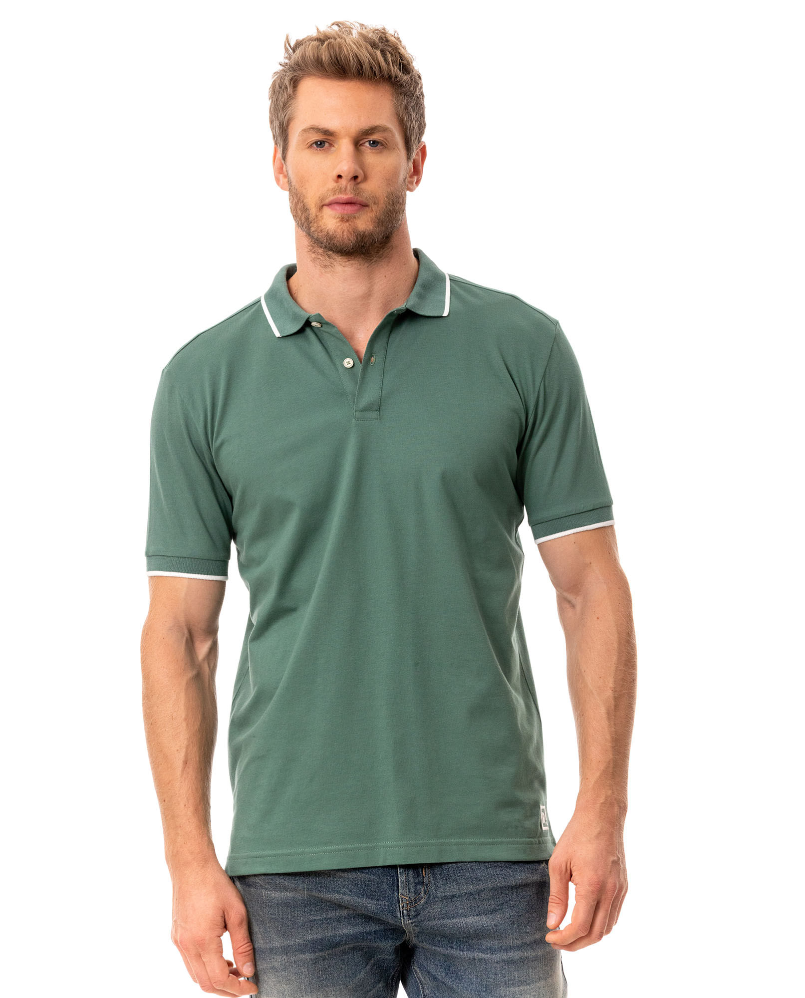 Camisa tipo polo clásica para hombre