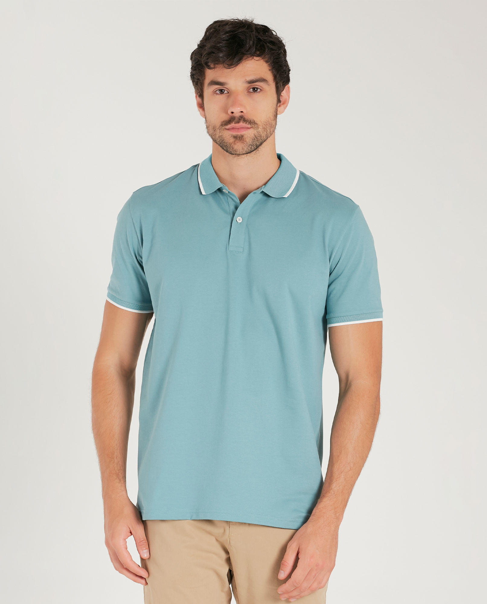 Camisa tipo polo clásica para hombre