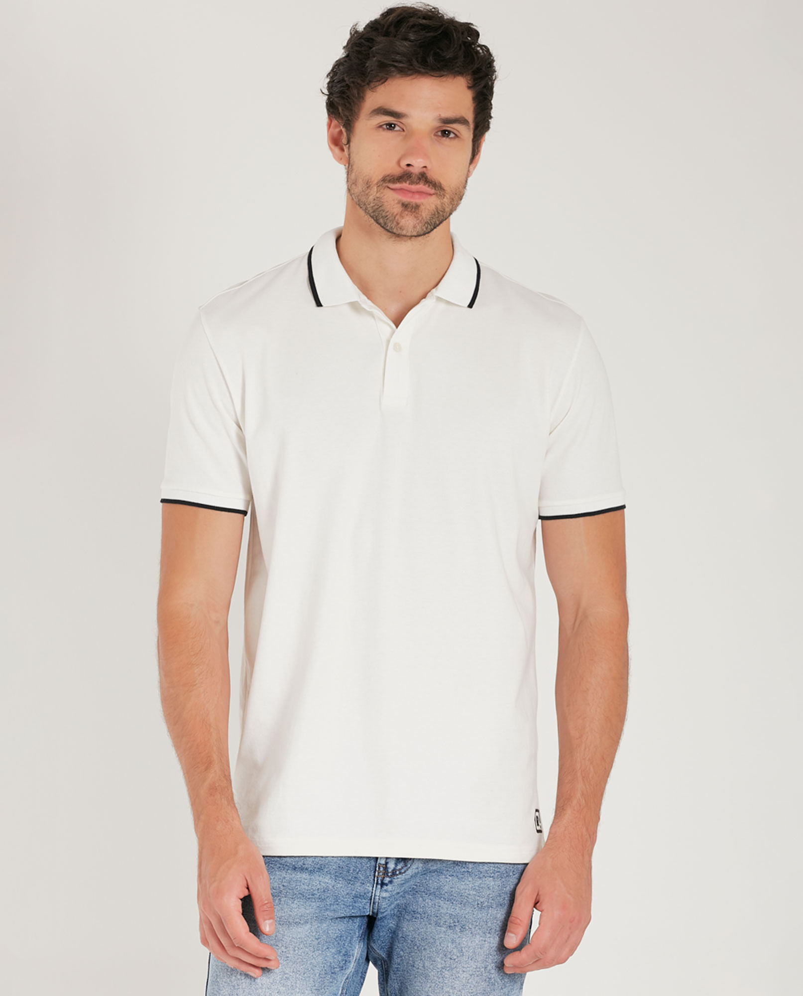 Camisa tipo polo clásica para hombre