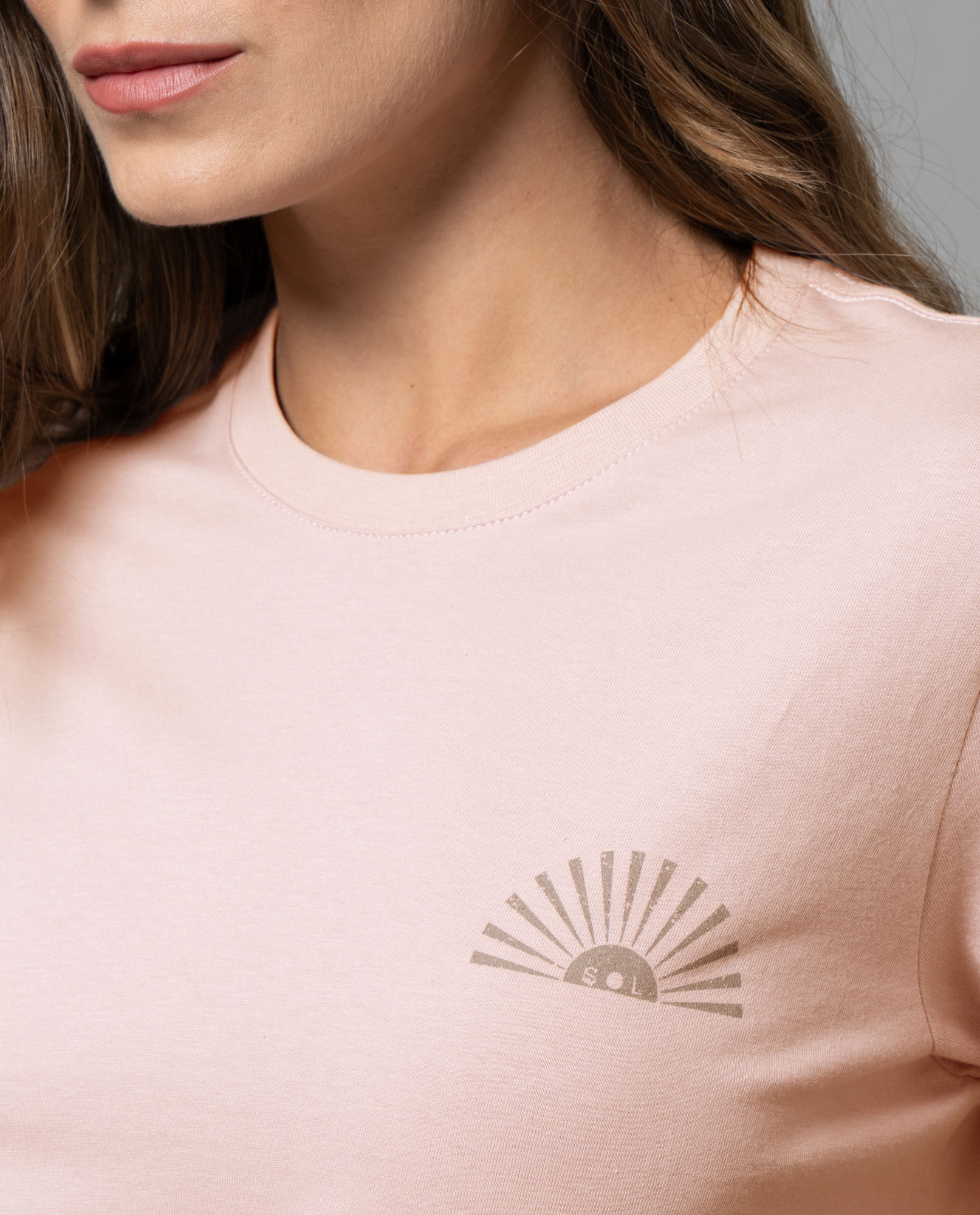 Camiseta manga corta estampada para mujer