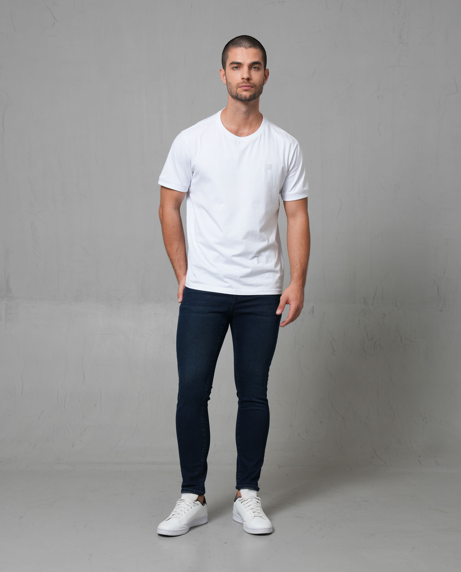 Jean Super Slim azul oscuro para hombre