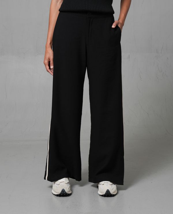 Pantalón Recto con línea en contraste para mujer