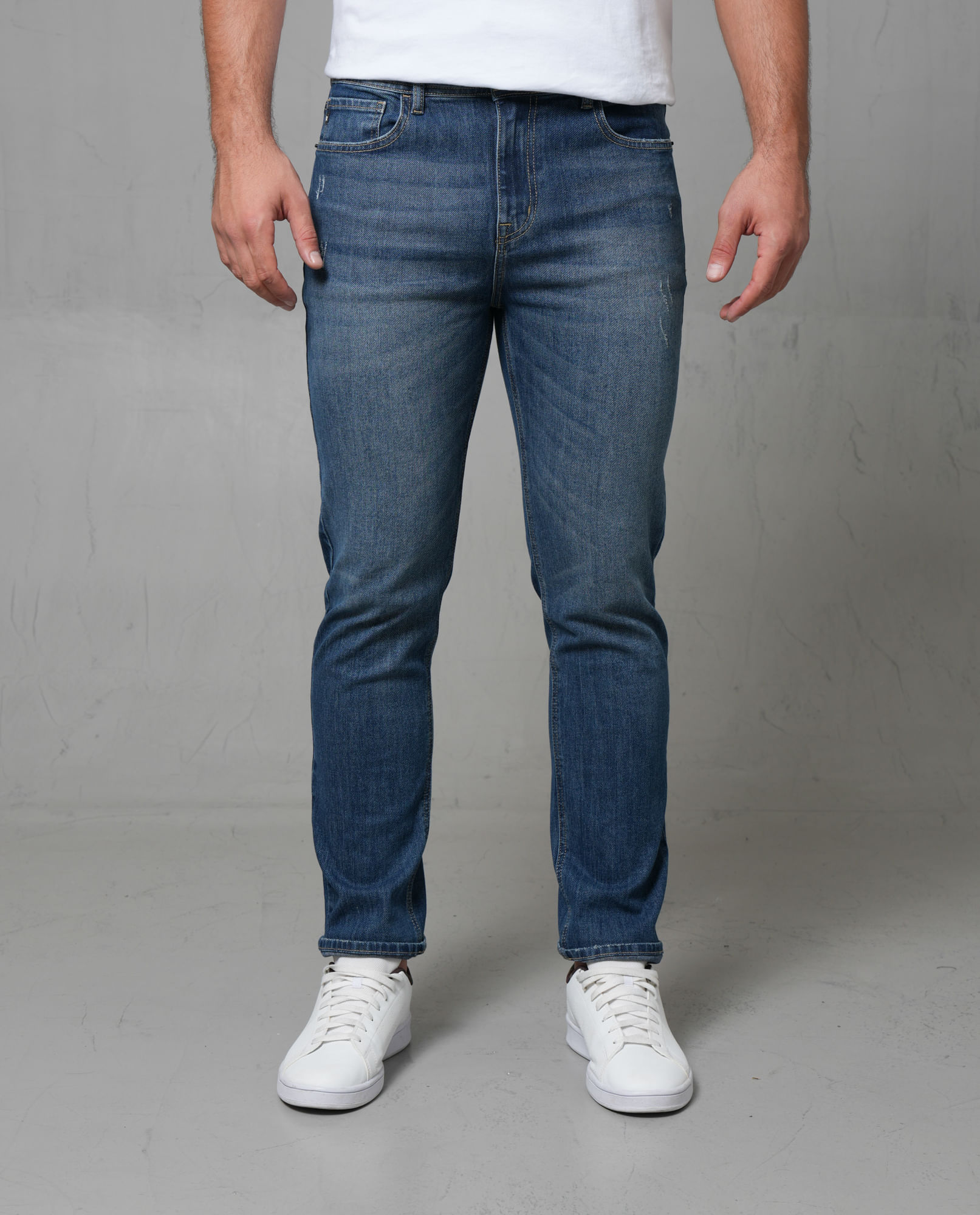 Jean Slim con mini raspones para hombre