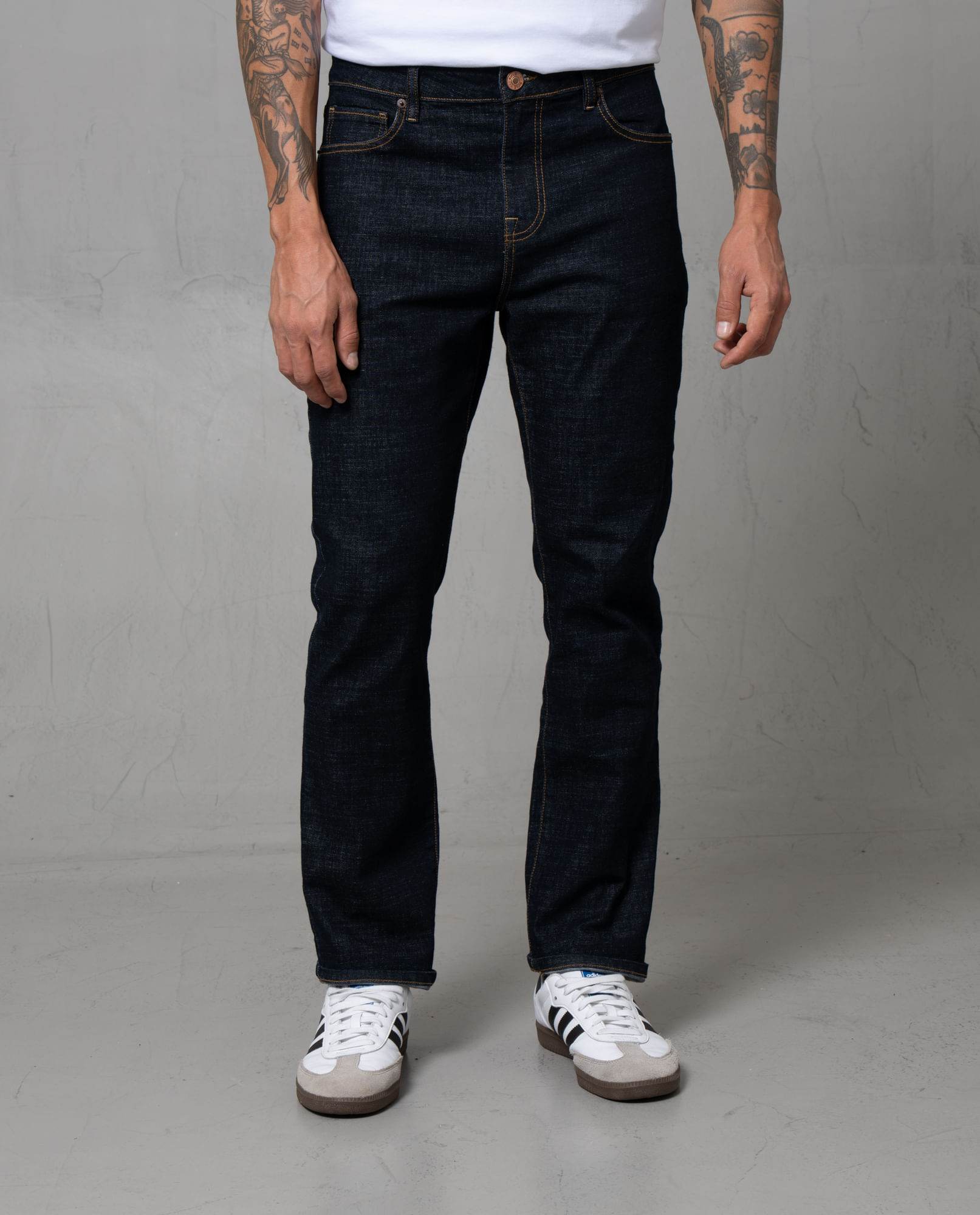 Jean Classic tono raw para hombre
