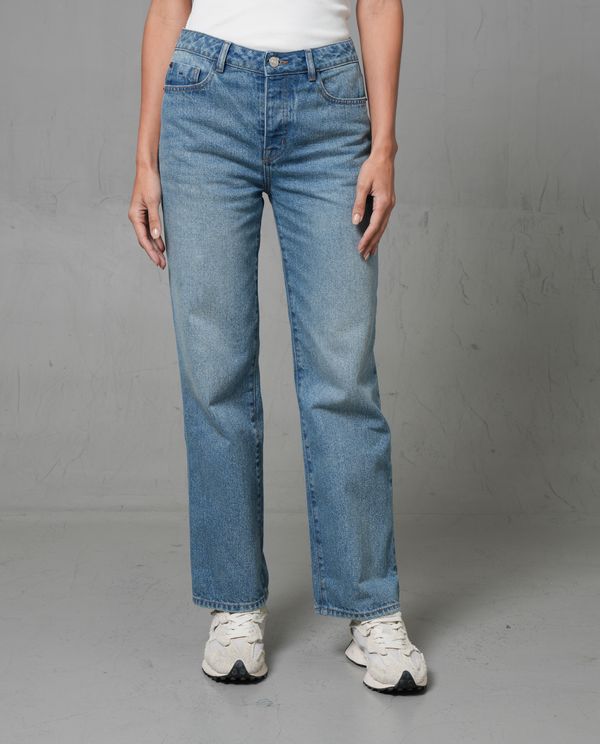 Jean Straight con iluminaciones para mujer