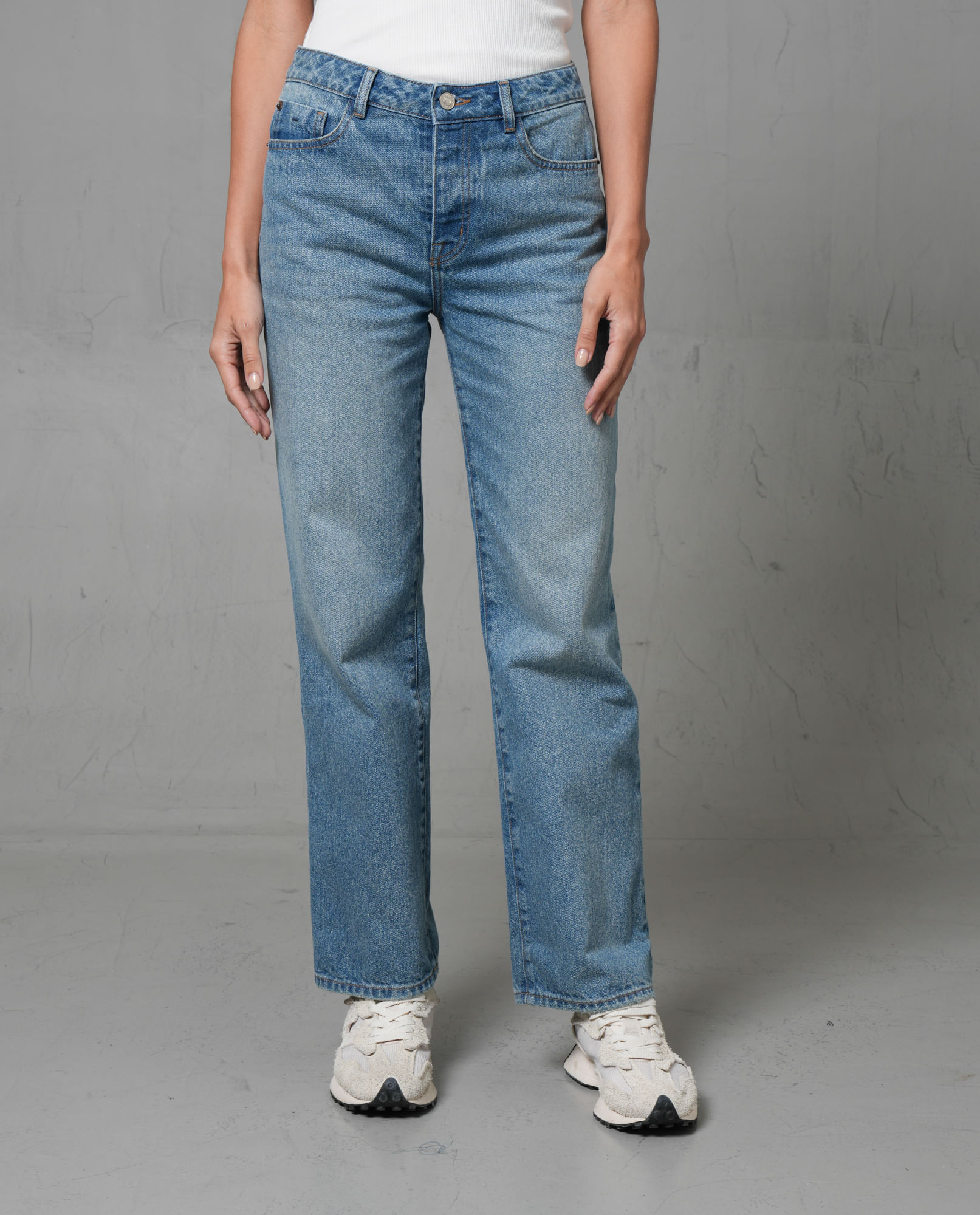 Jean Straight con iluminaciones para mujer