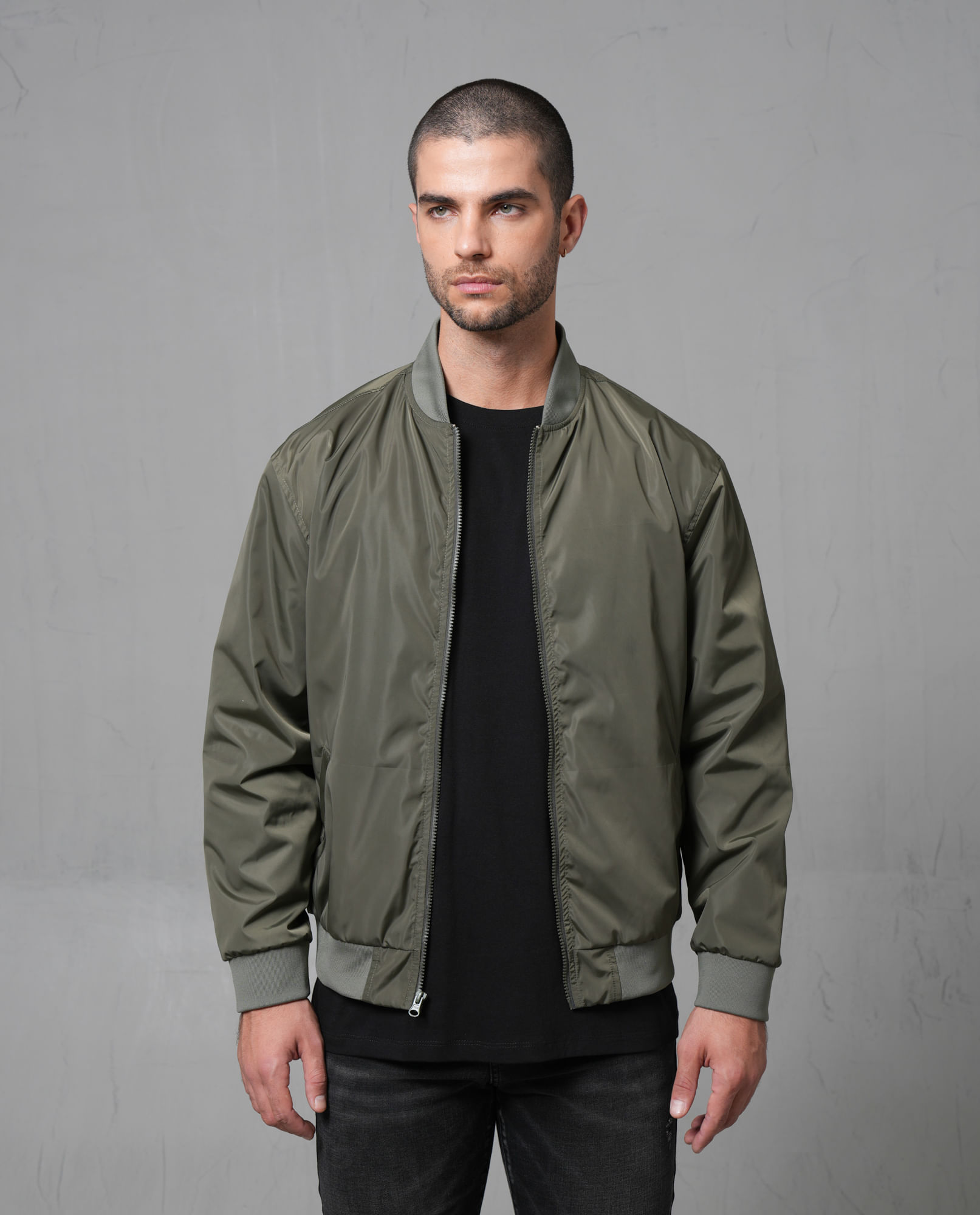 Chaqueta Bomber con tela antifluido para hombre