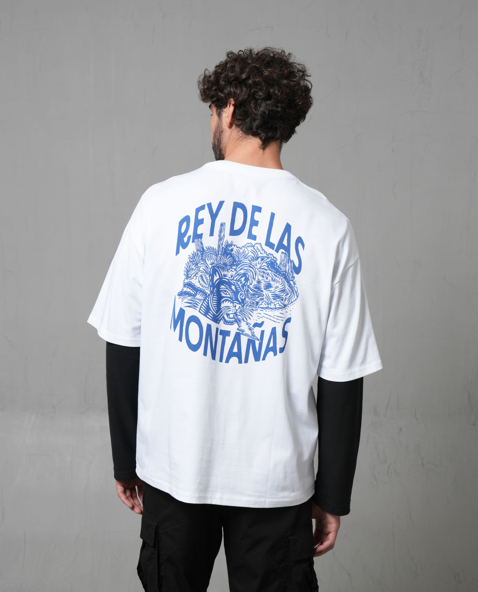 Camiseta manga corta estampada para hombre