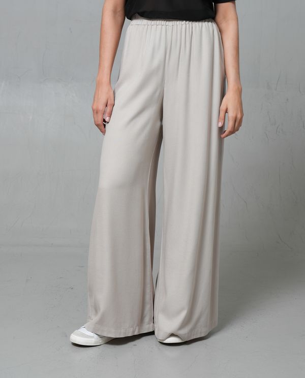 Pantalón Palazzo con pretina elástica para mujer