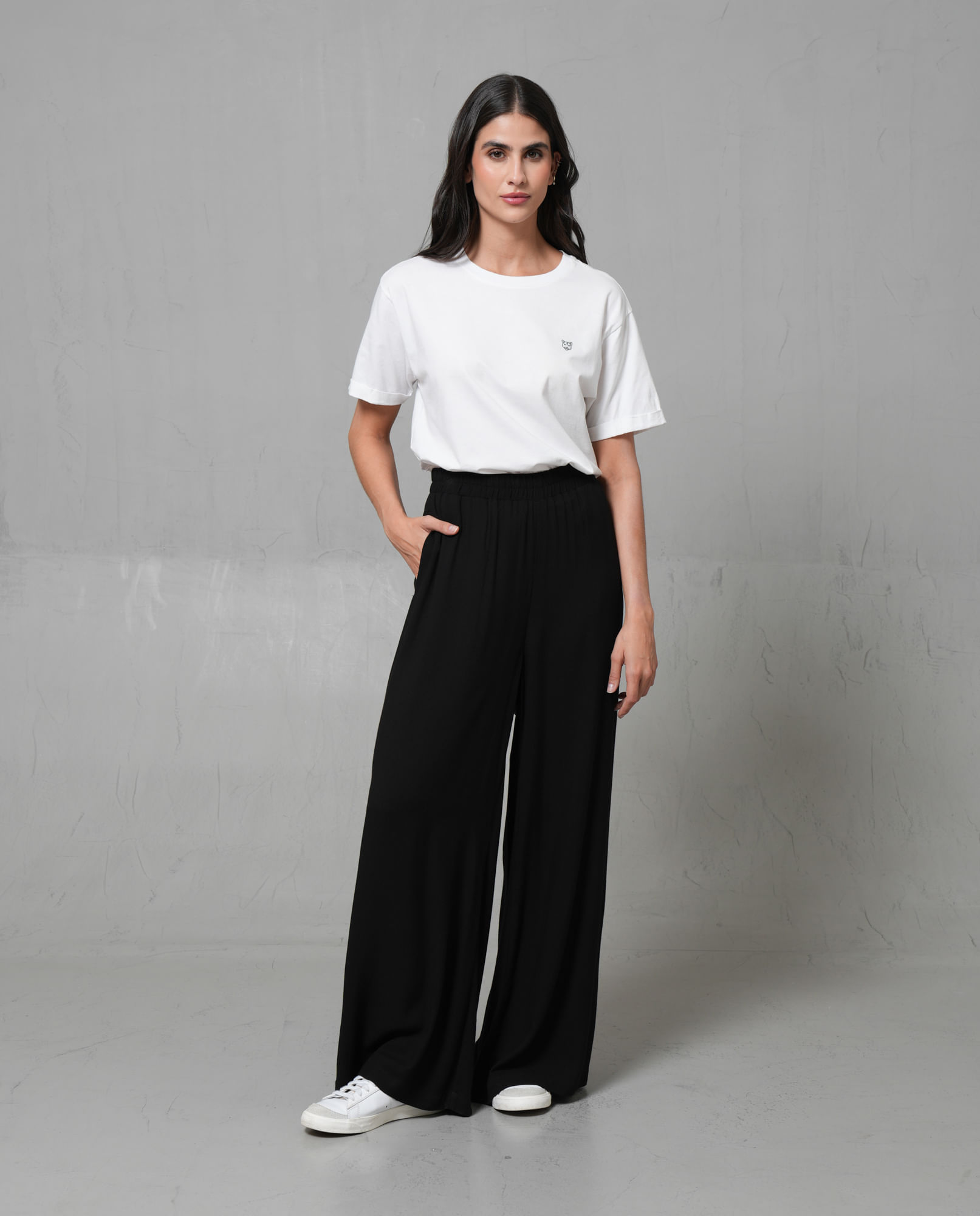 Pantalón Palazzo de bota amplia para mujer
