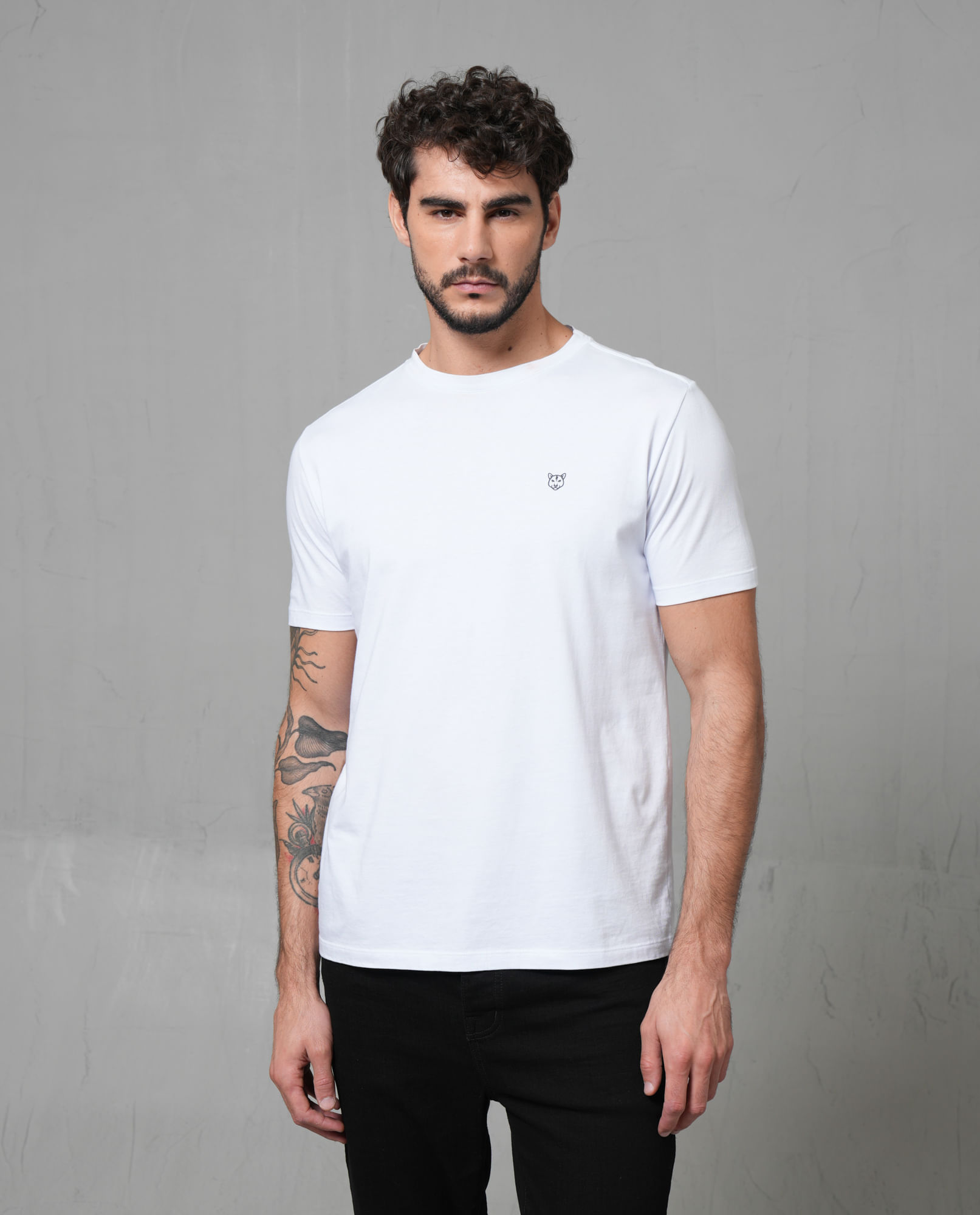 Camiseta manga corta con puma estampado para hombre