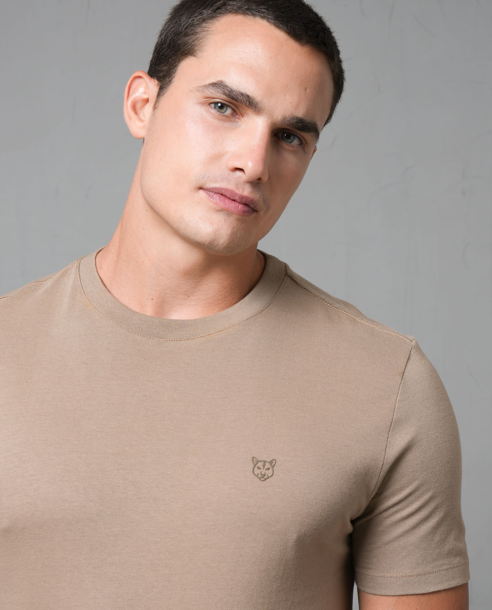 Camiseta manga corta con puma estampado para hombre