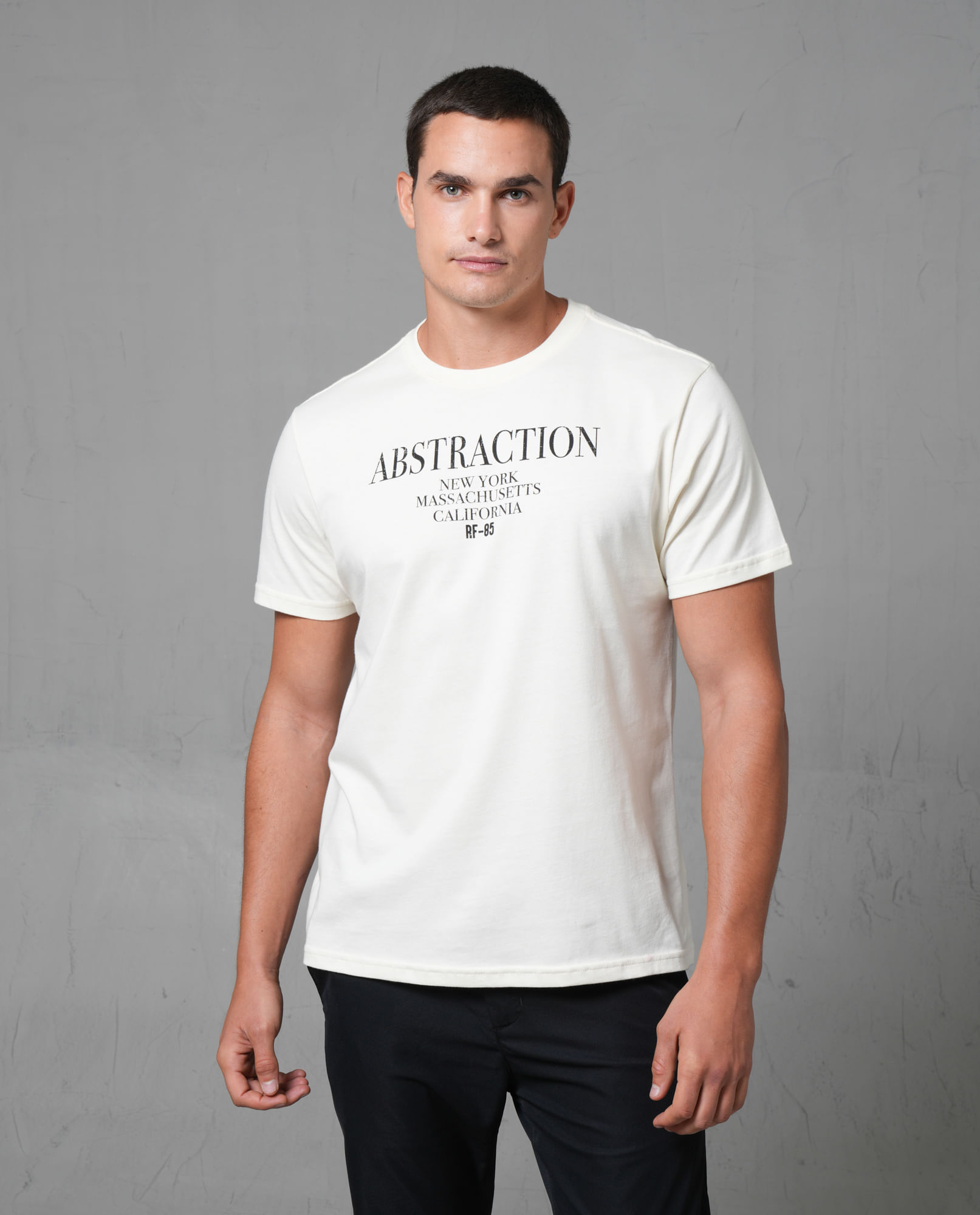 Camiseta manga corta estampada para hombre