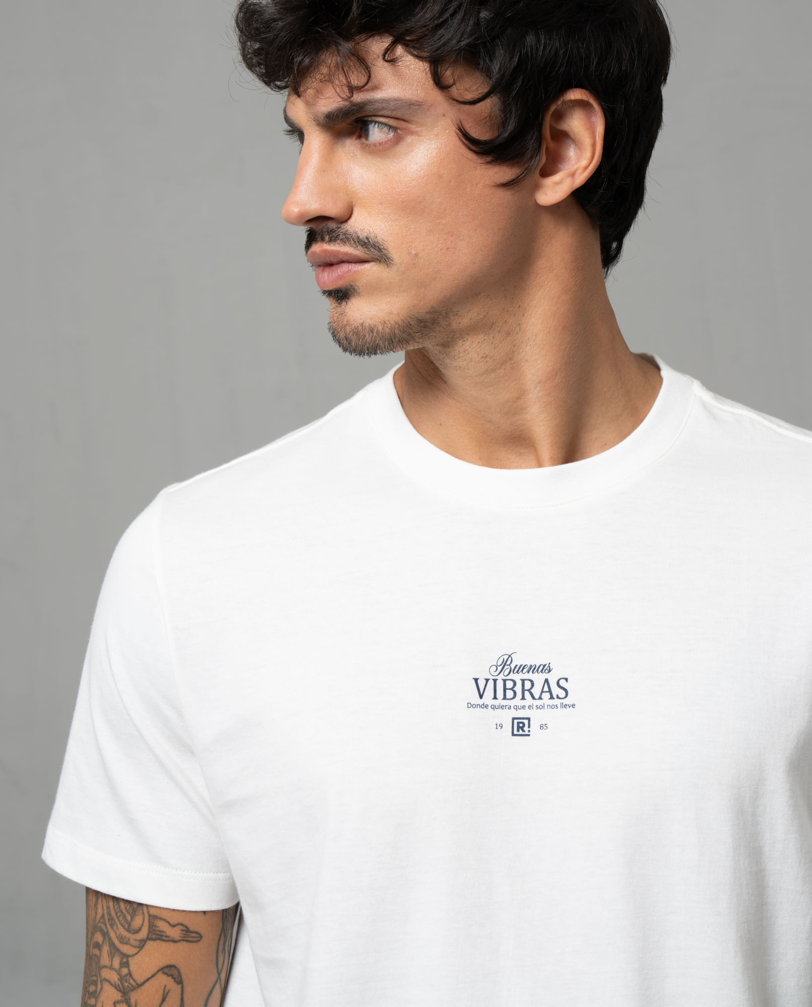 Camiseta manga corta estampada para hombre