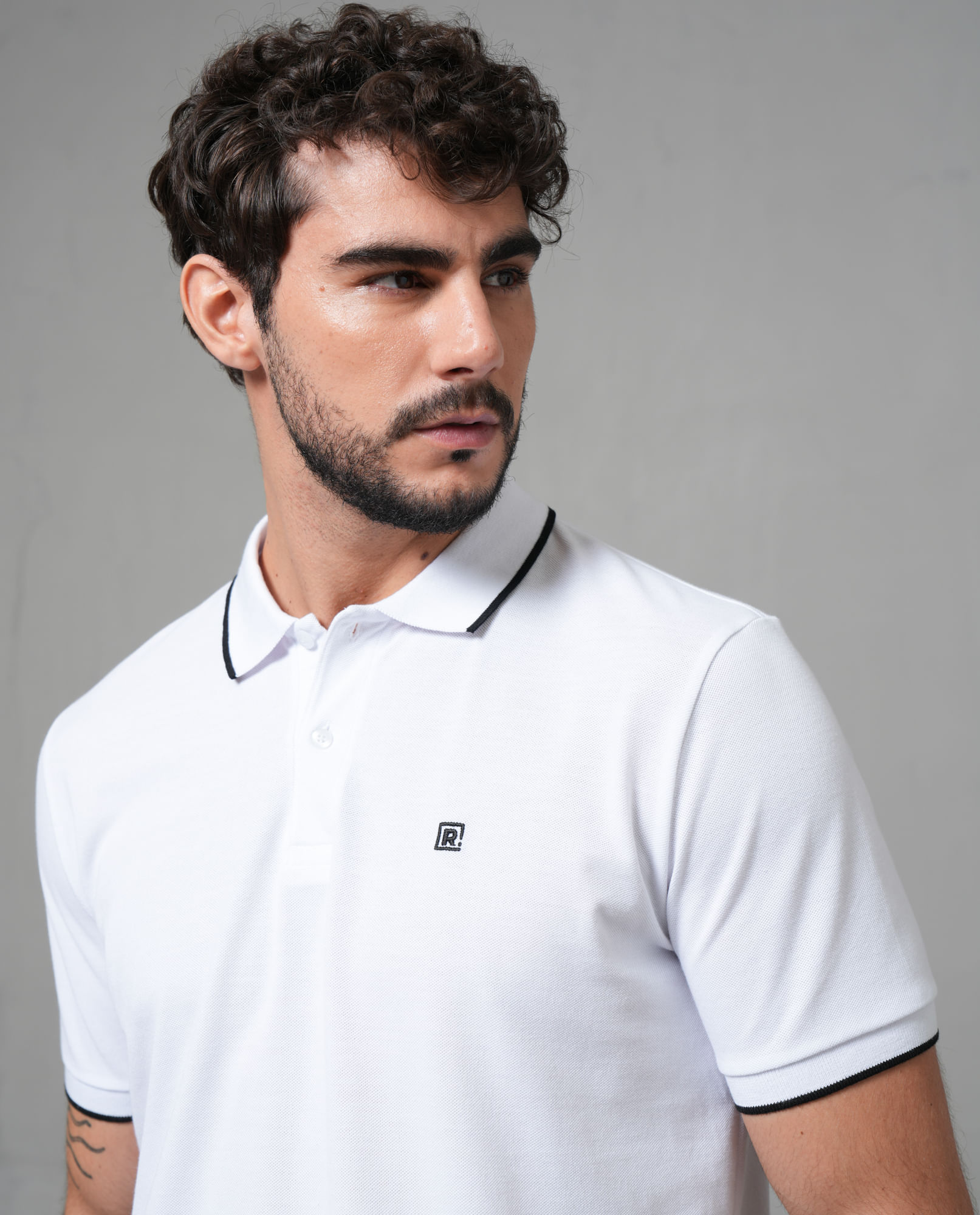 Polo en tejido piqué para hombre